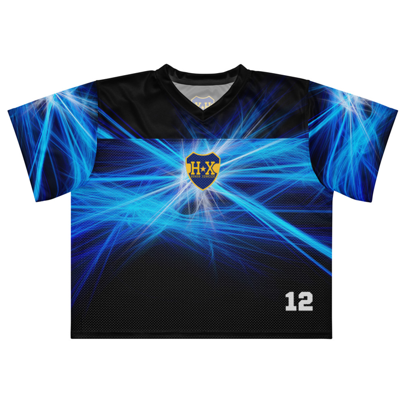 Boxy football jersey 12 HX B Black F