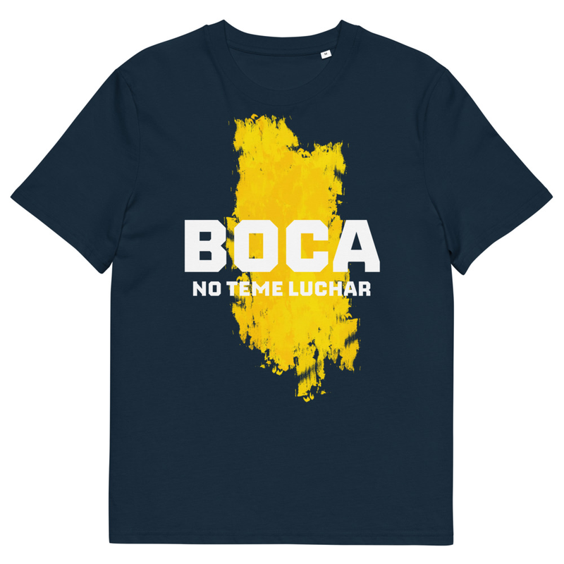 Unisex organic cotton t-shirt BOCA No teme luchar