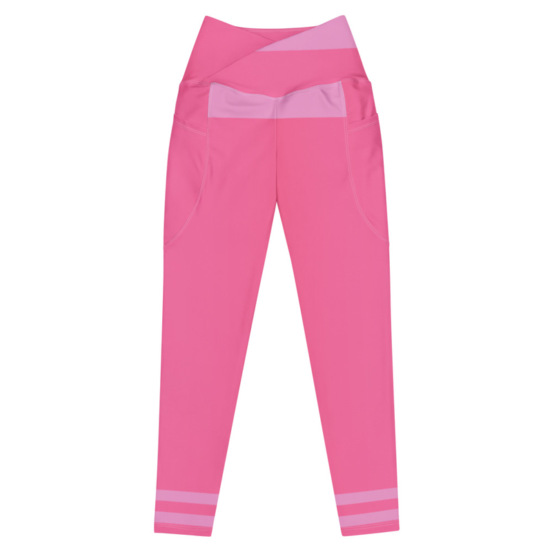 Crossover leggings with pockets