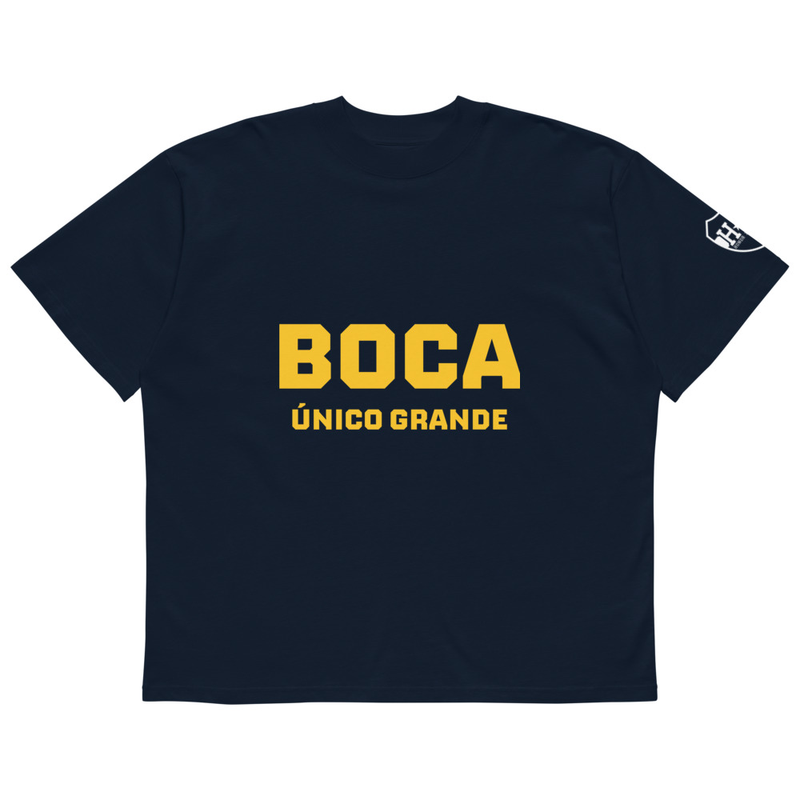 Unisex organic oversized high neck t-shirt ÚNICO GRANDE 0 DESCENSOS