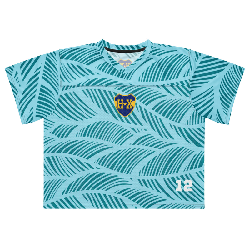 Boxy football jersey 12 HX Sky