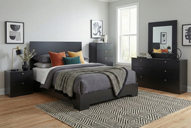 Modern Black Bedroom Set