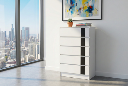 Metro Modern White Bedroom Set