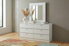Milano Modern White Bedroom Set