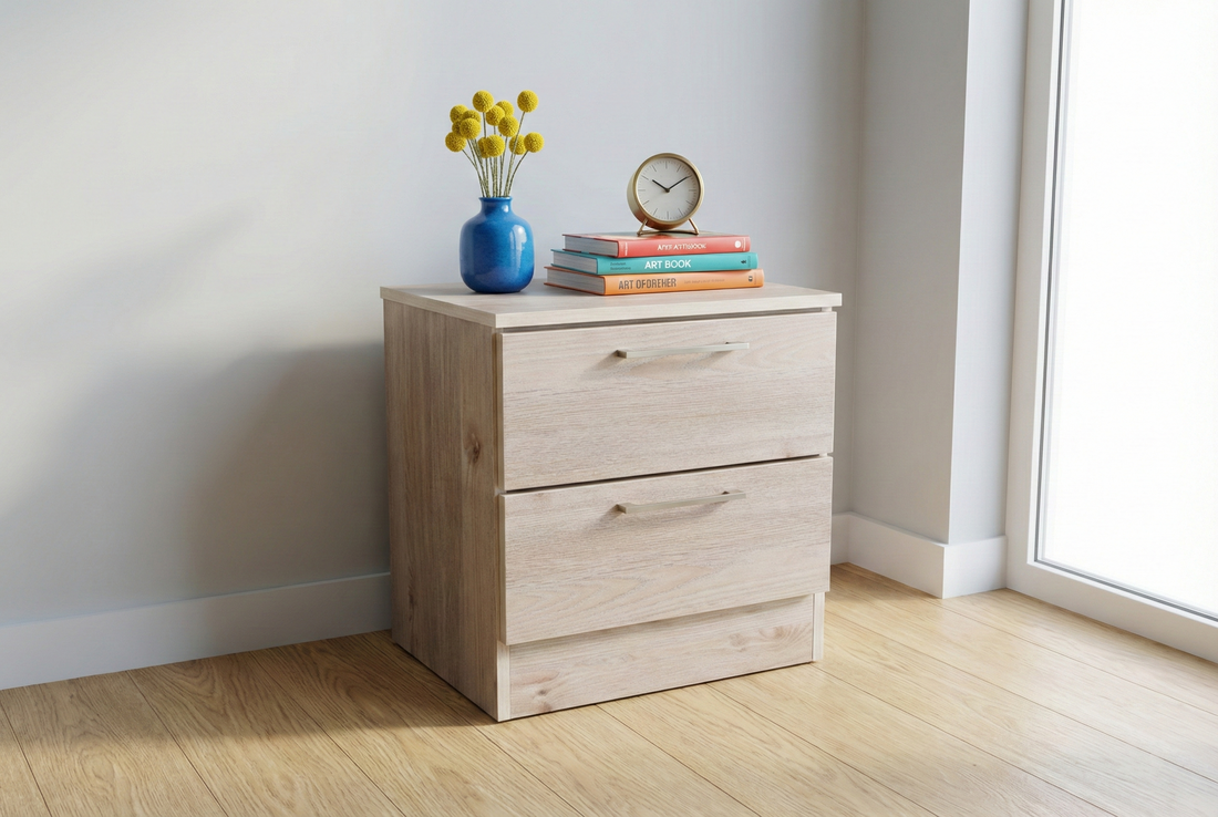 California Modern Oak Bedroom Set