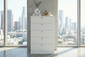 Milano Modern White Bedroom Set