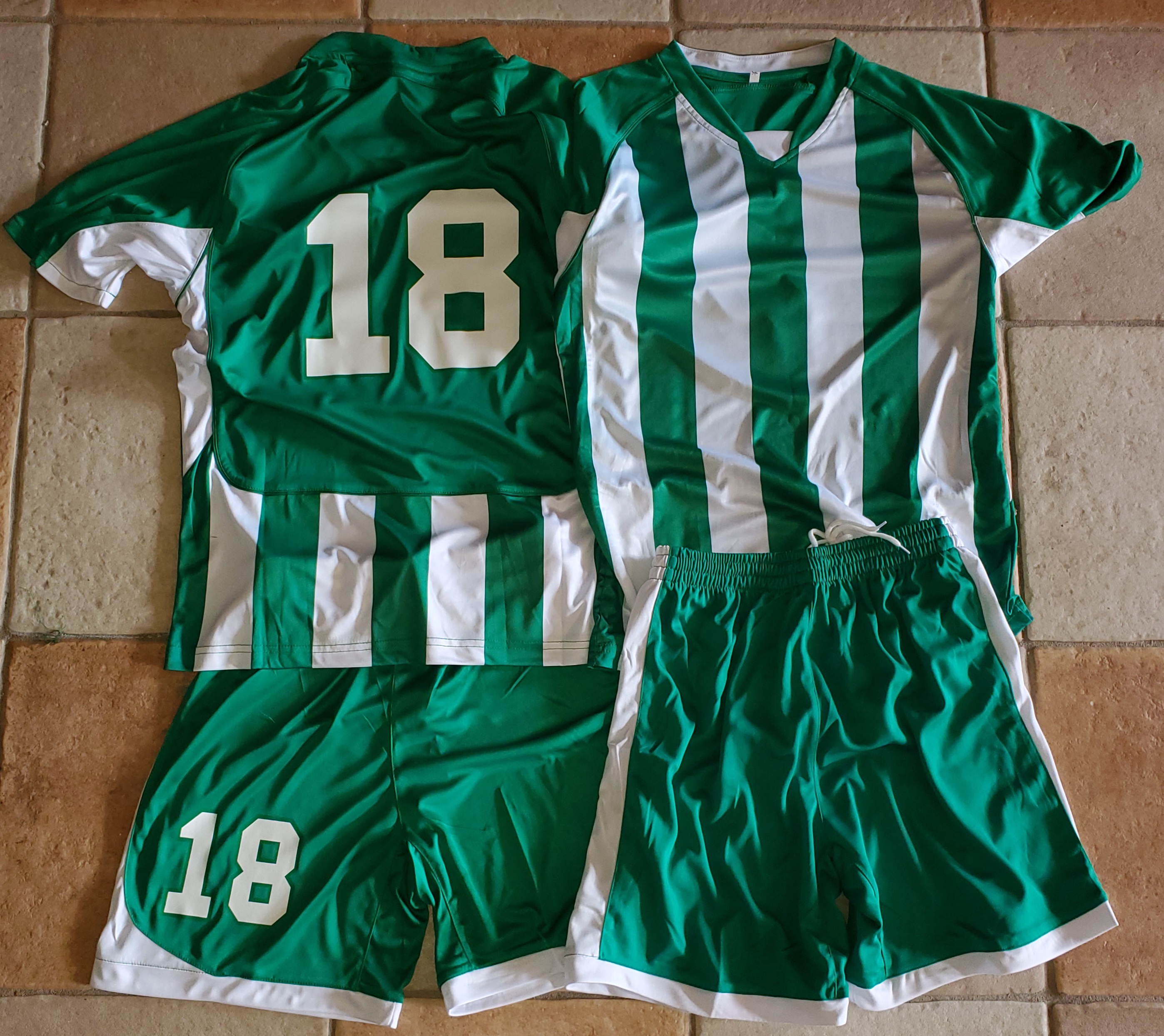 Green Soccer Uniform Set