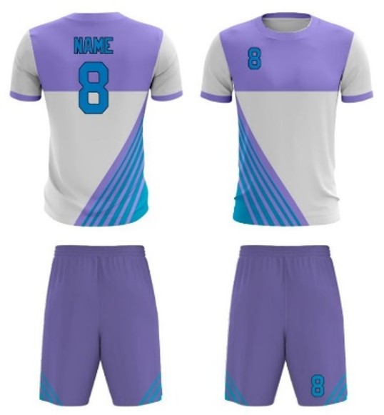 Custom Purple Soccer Jersey Set