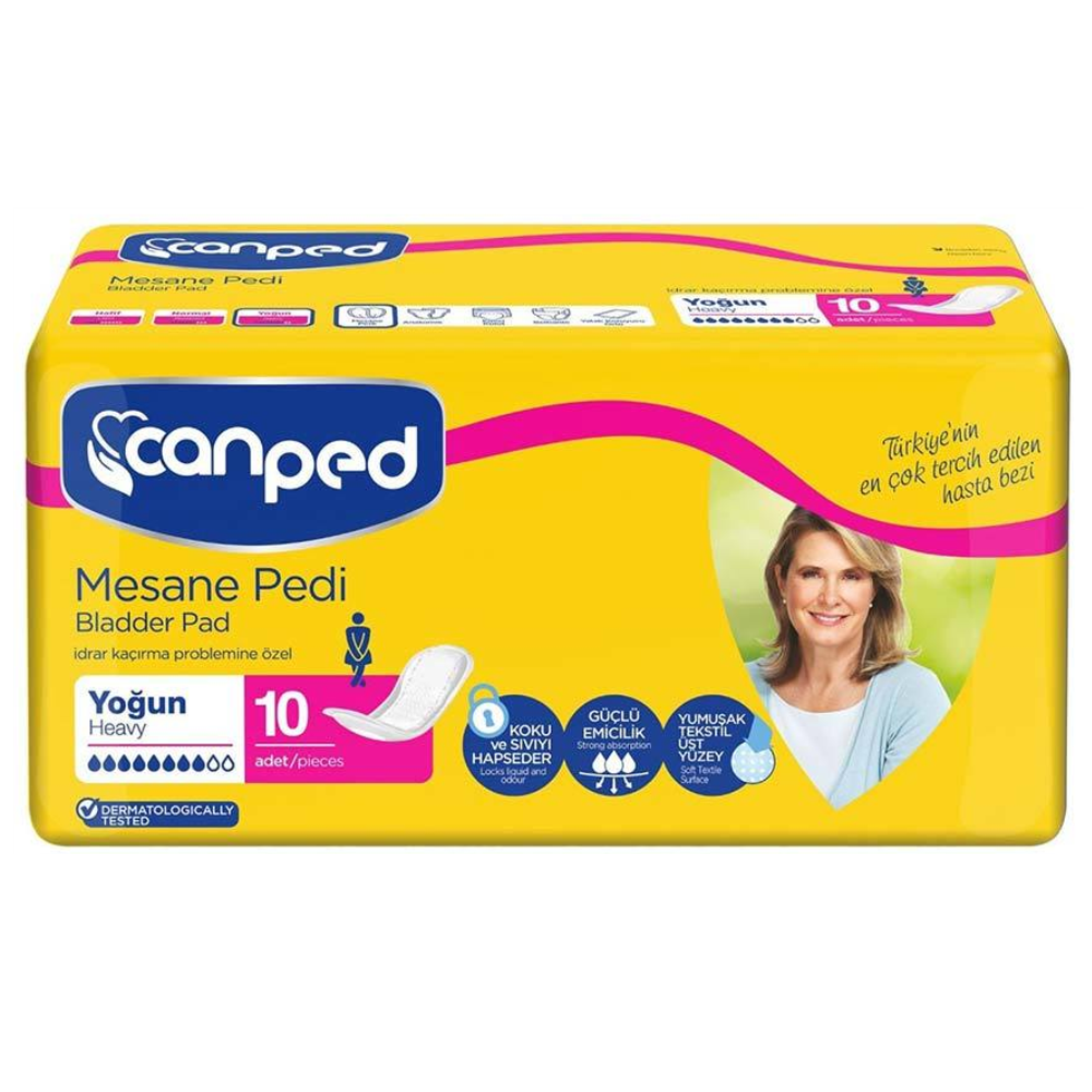 Canped Kadın Mesane Pedi M/L 10 lu