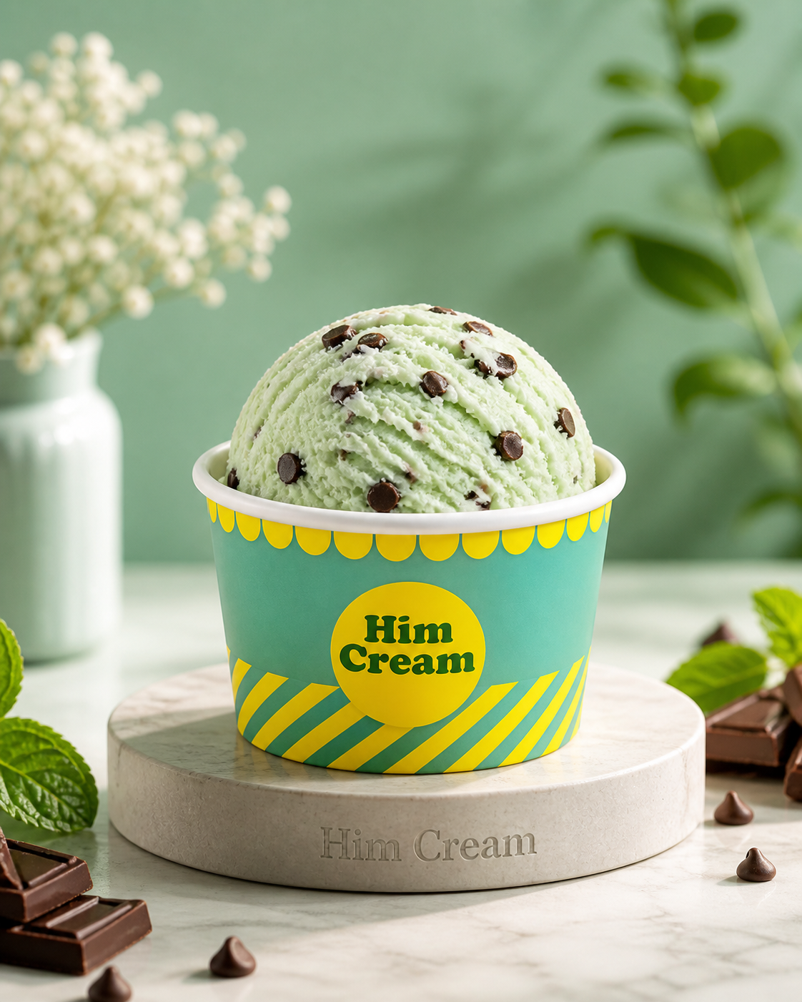 Mint Chocolate Chip Ice Cream