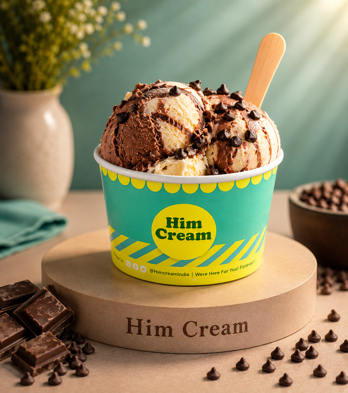 Vanilla Choco Crunch Ice Cream