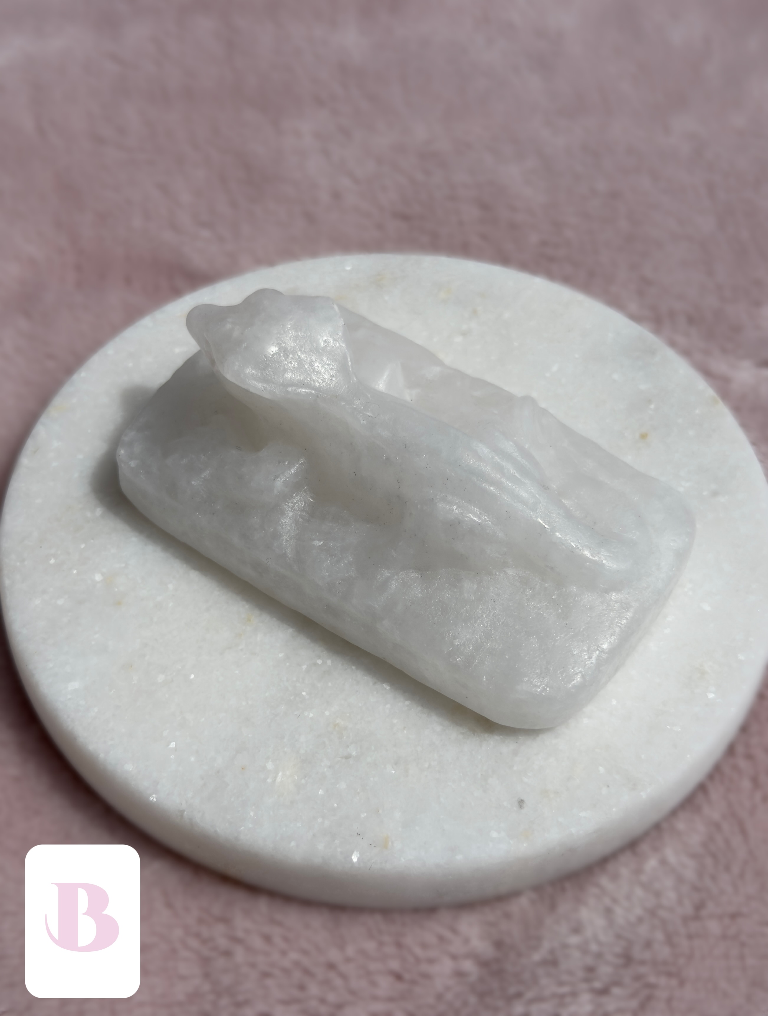 White Jade Crestie Crystal Carvings