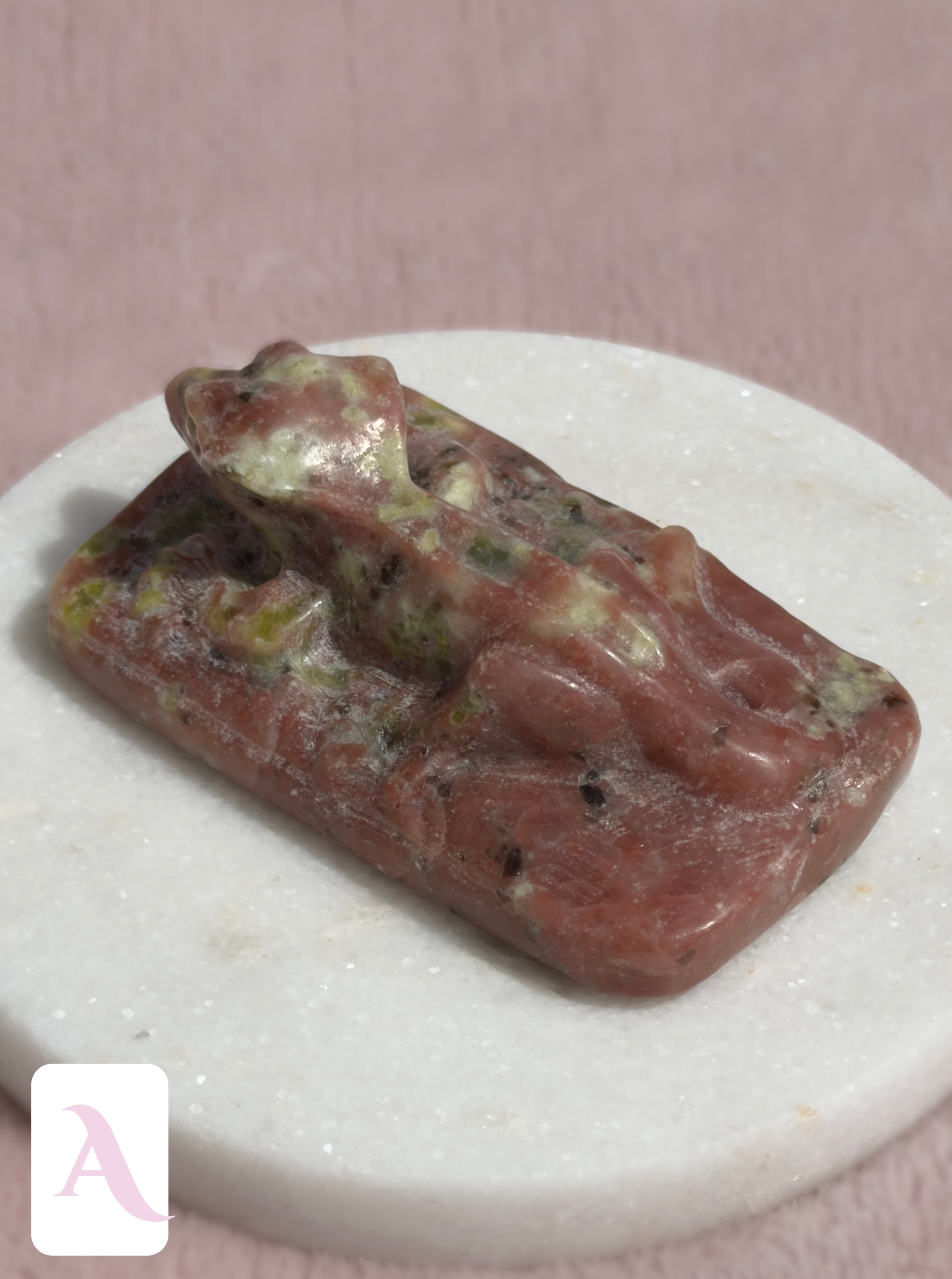 Plum Jasper Crestie Crystal Carvings