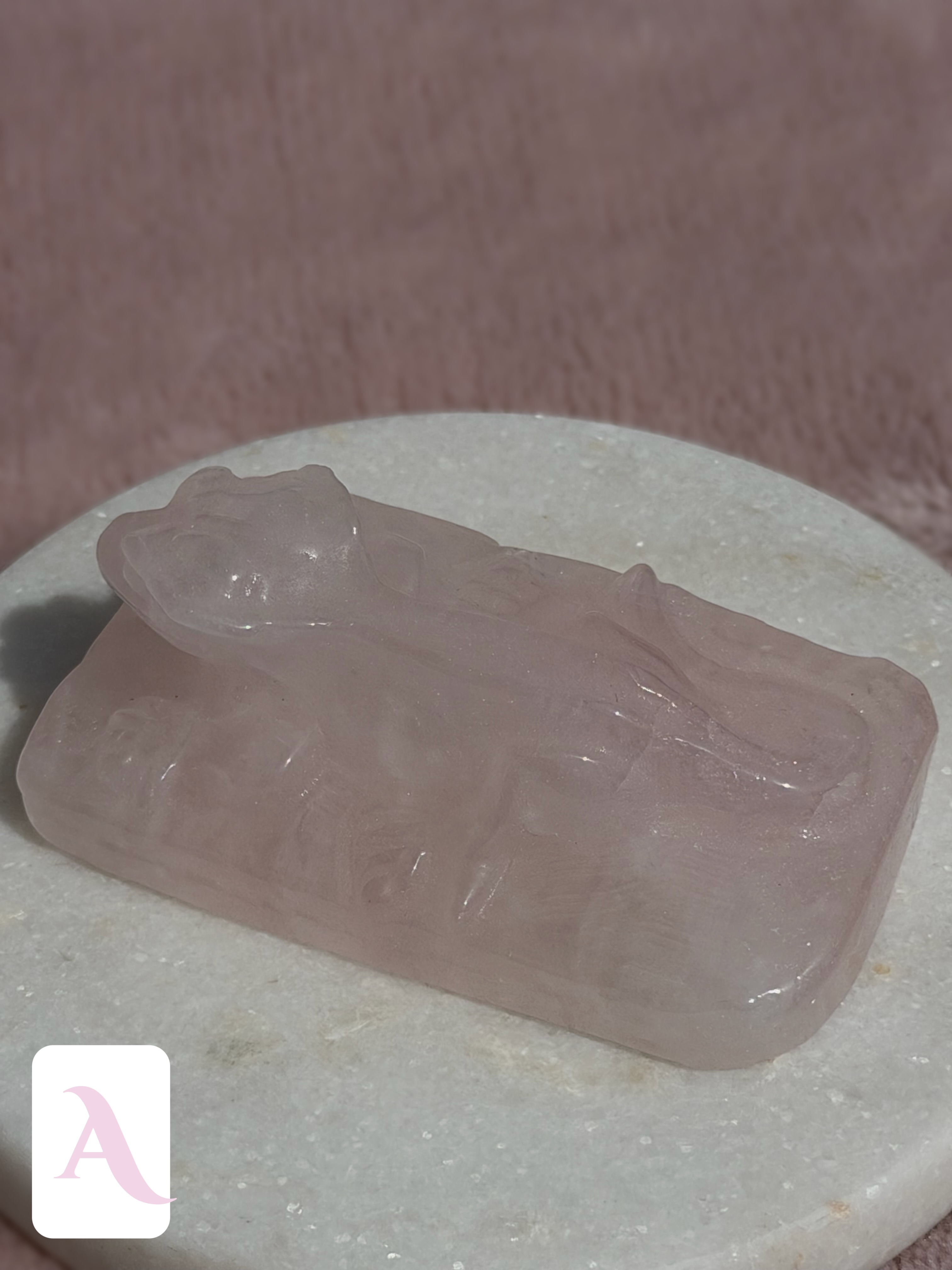 Rose Quartz Crestie Crystal Carvings