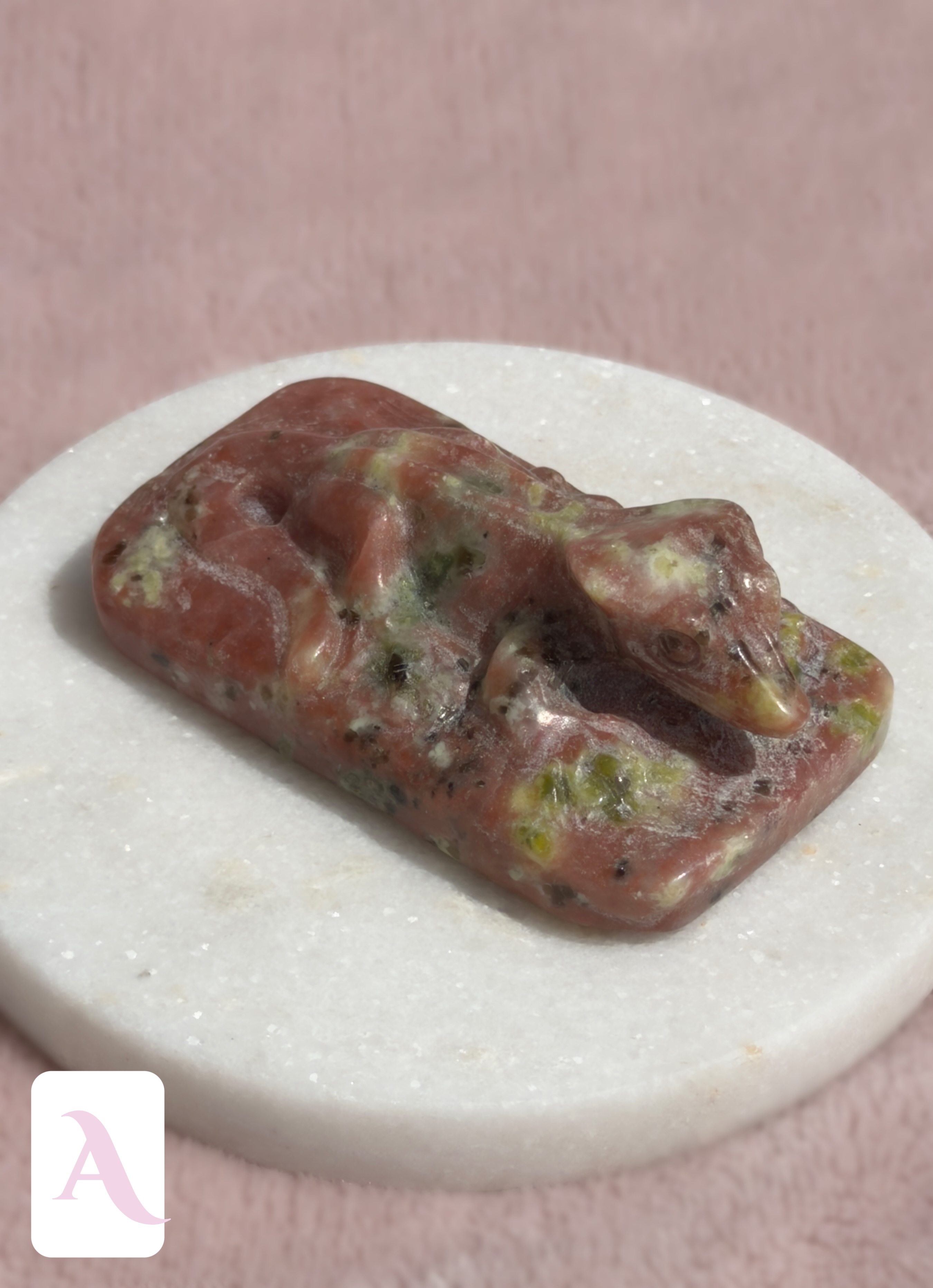 Plum Jasper Crestie Crystal Carvings