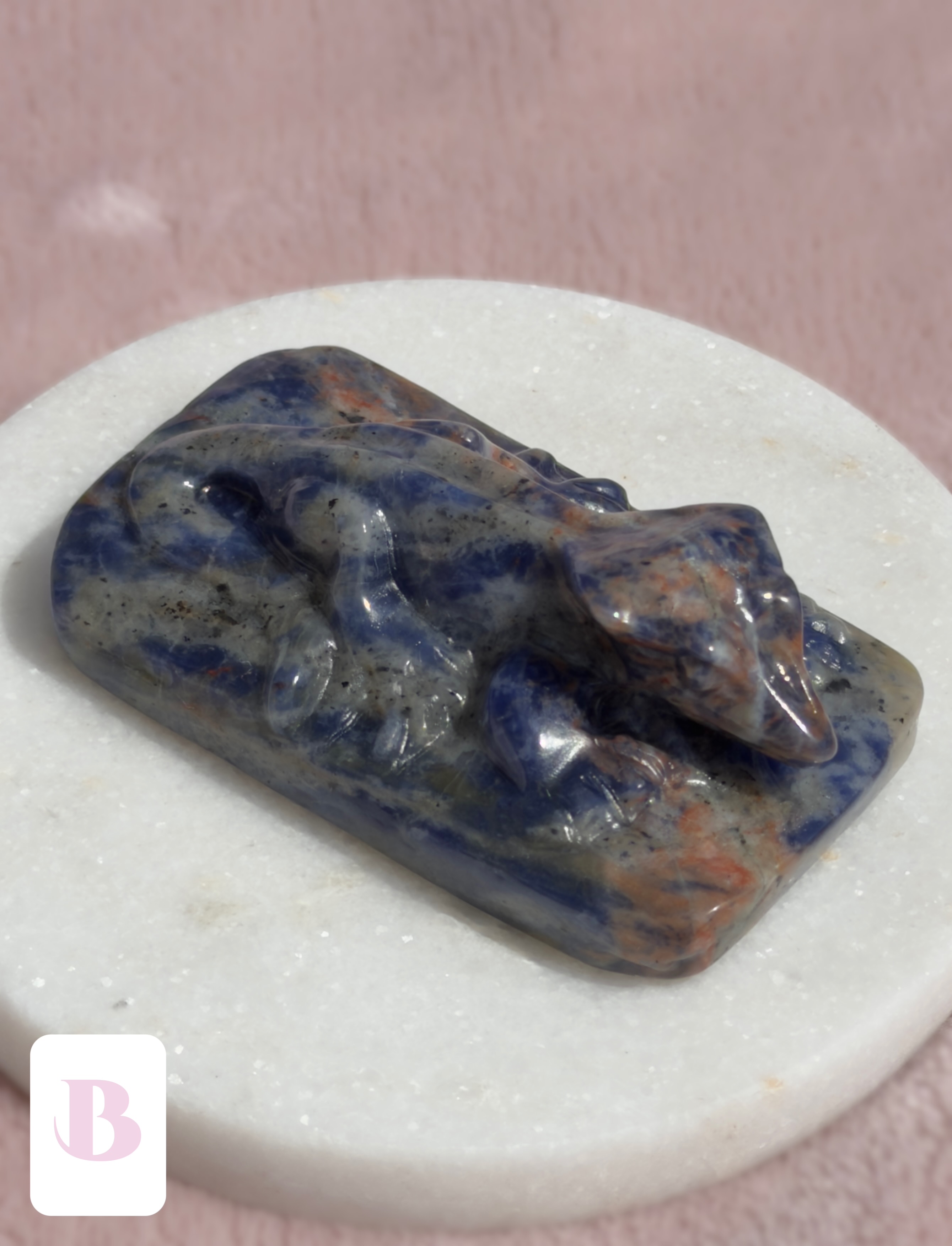 Sodalite Crestie Crystal Carvings