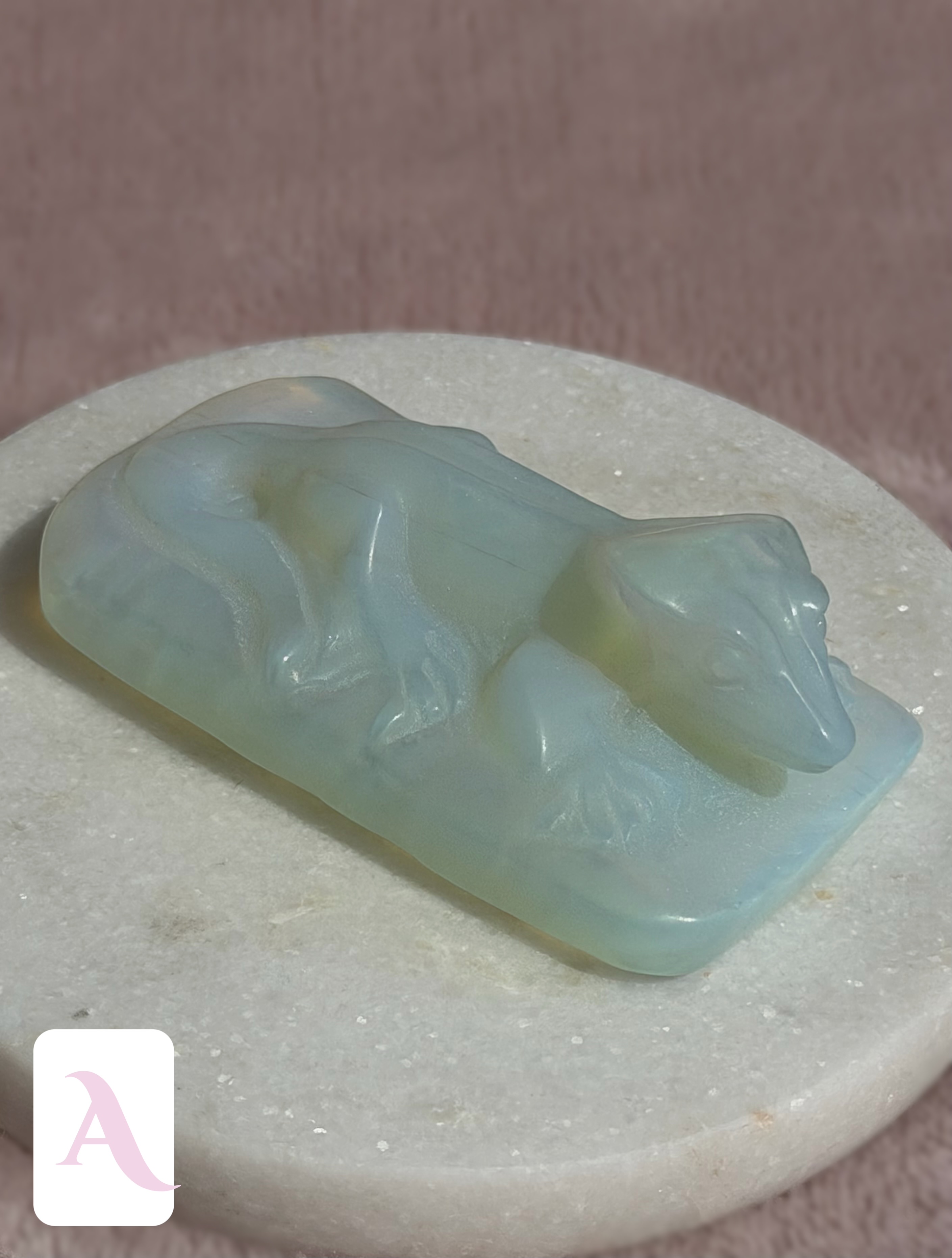Opalite Crestie Crystal Carvings