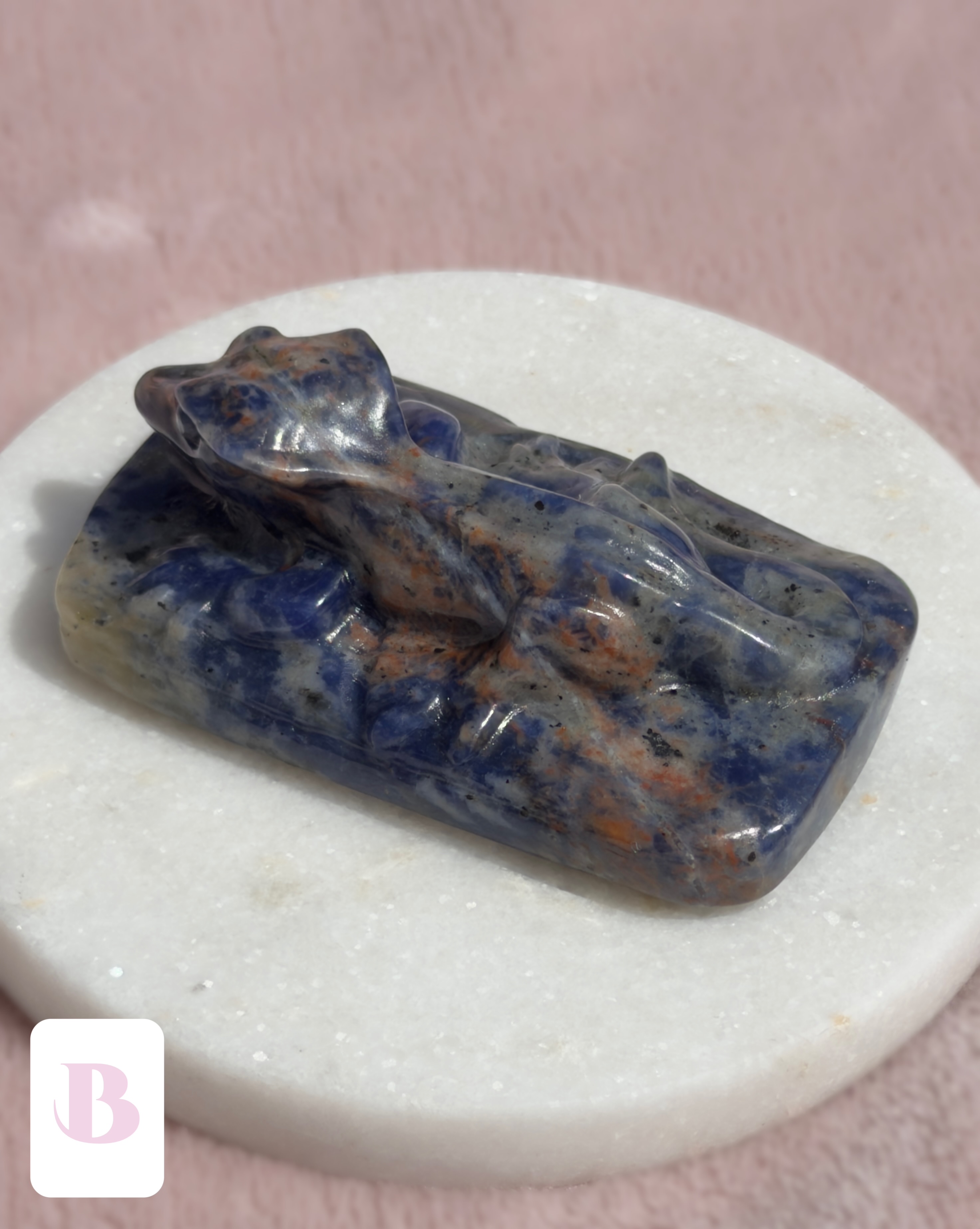 Sodalite Crestie Crystal Carvings