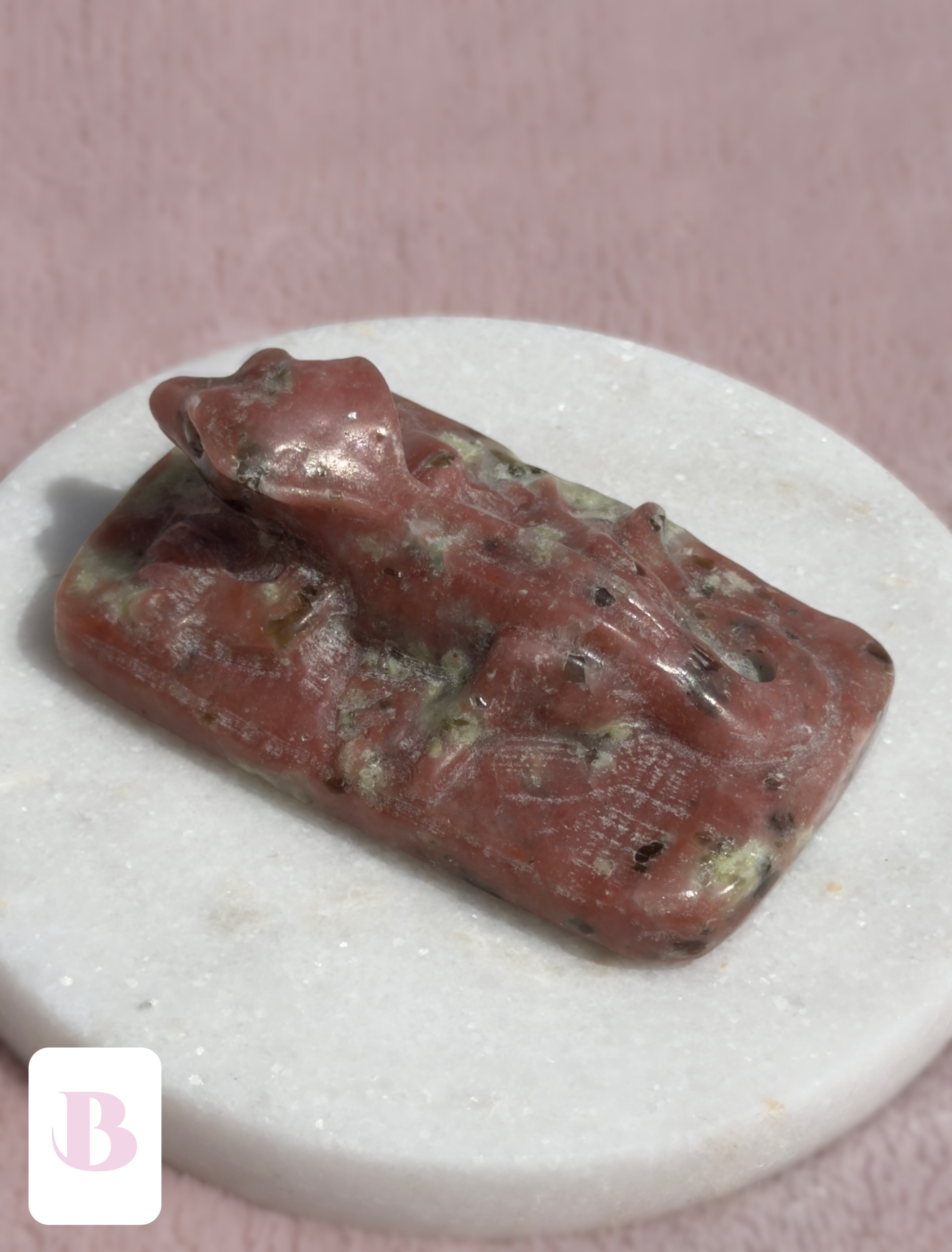 Plum Jasper Crestie Crystal Carvings