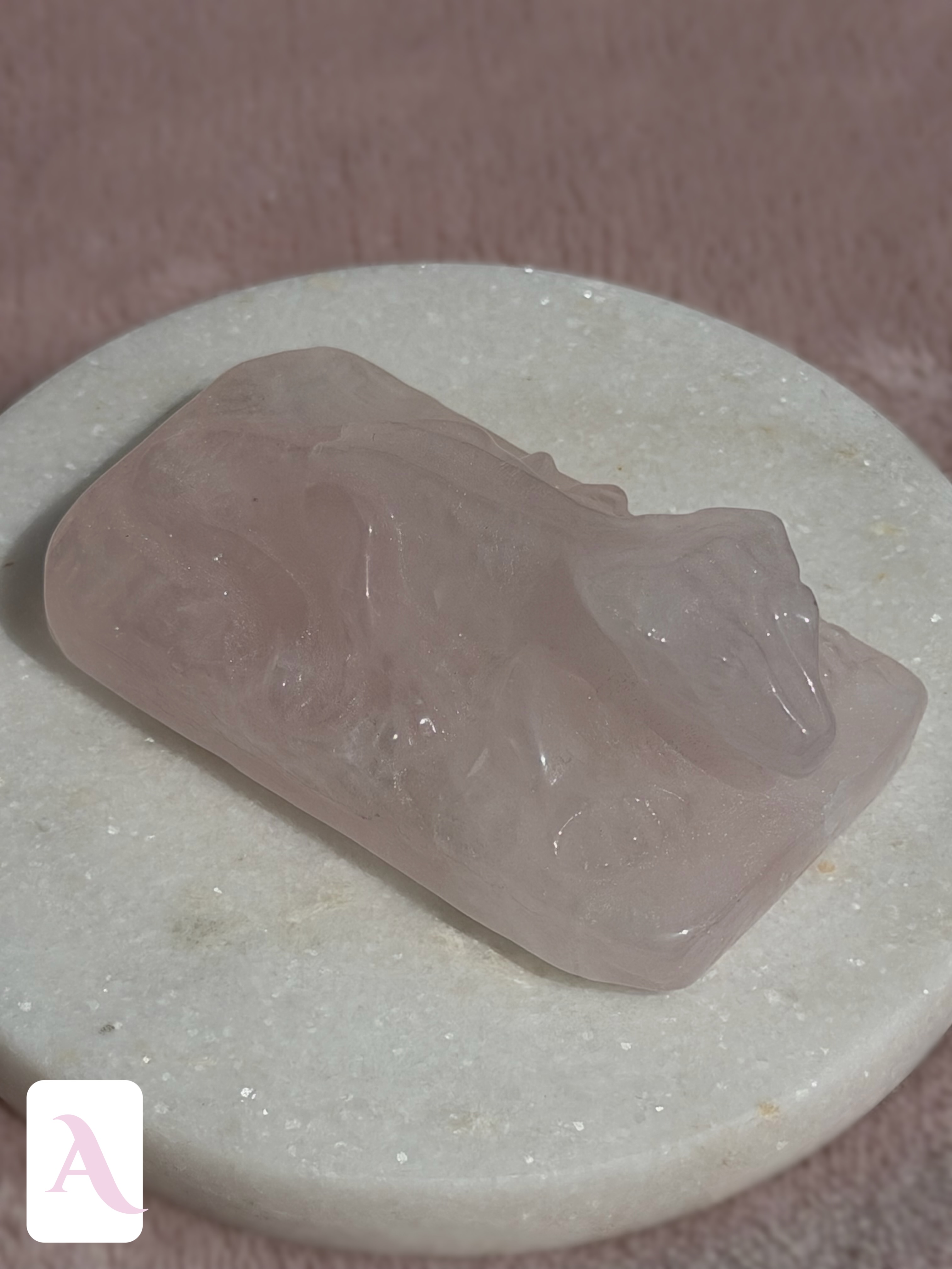 Rose Quartz Crestie Crystal Carvings