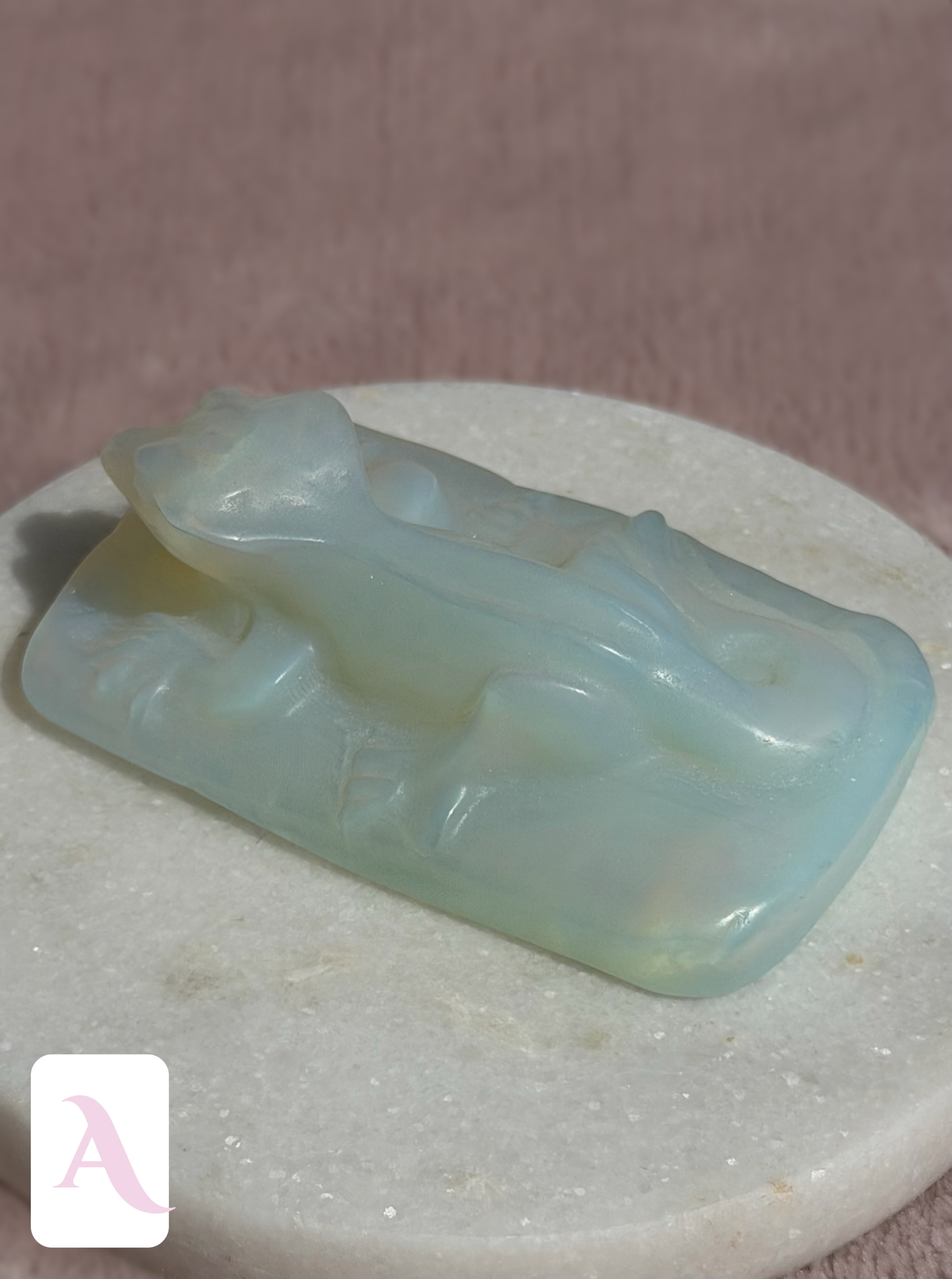 Opalite Crestie Crystal Carvings