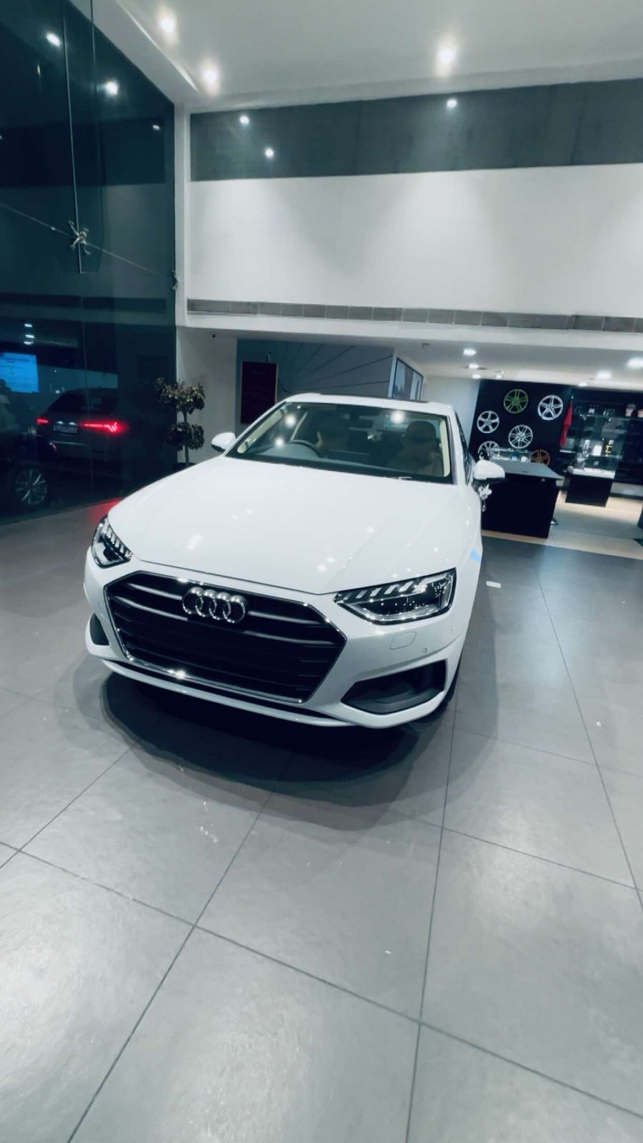 Audi A4 with driver