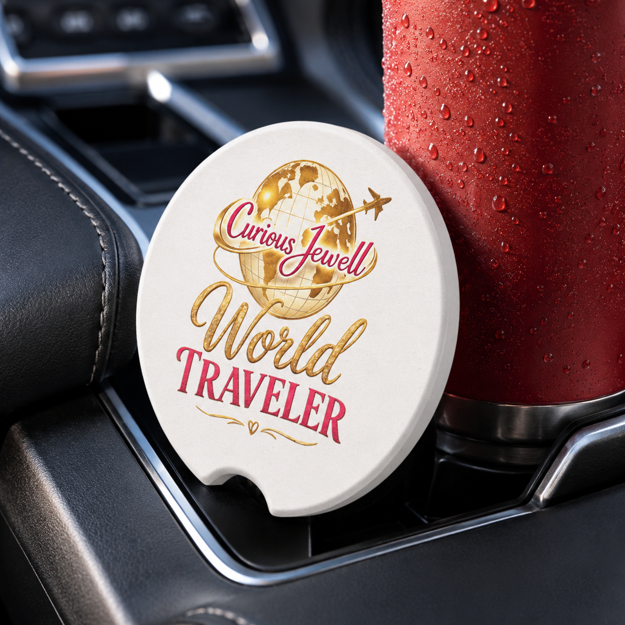 World Traveler Car Coaster
