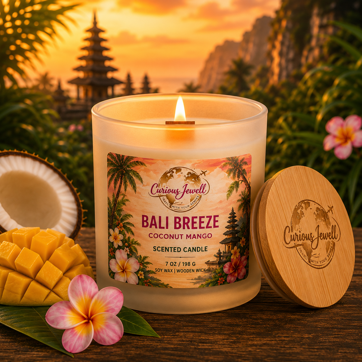Bali Breeze Coconut Mango Scented Candle
