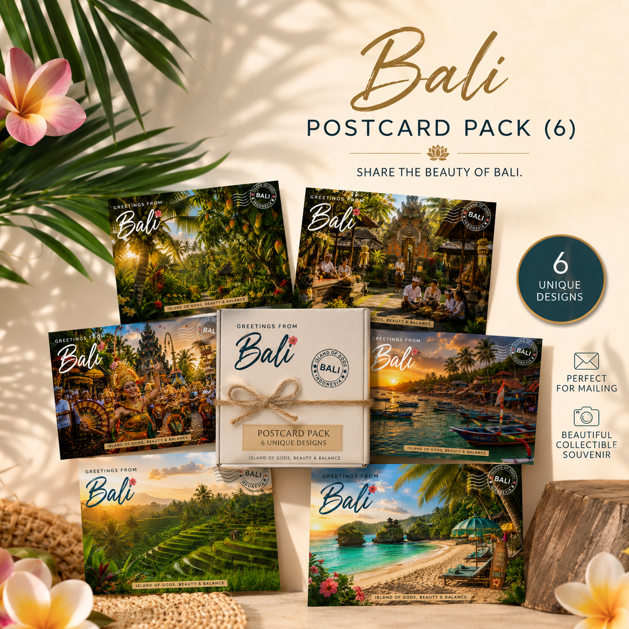 Bali Postcard Pack (6)