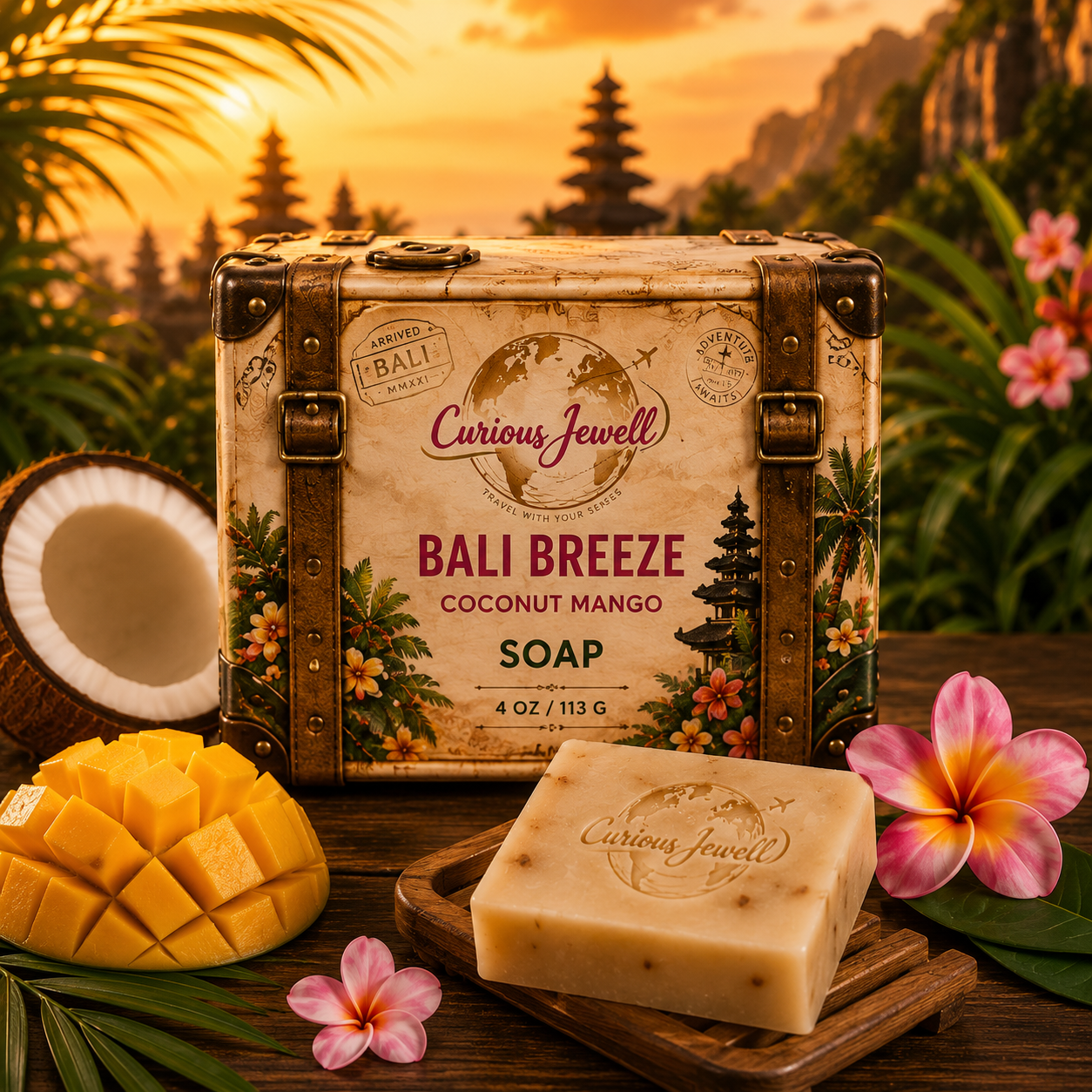 Bali Breeze Cold Process Soap - Coconut Mango