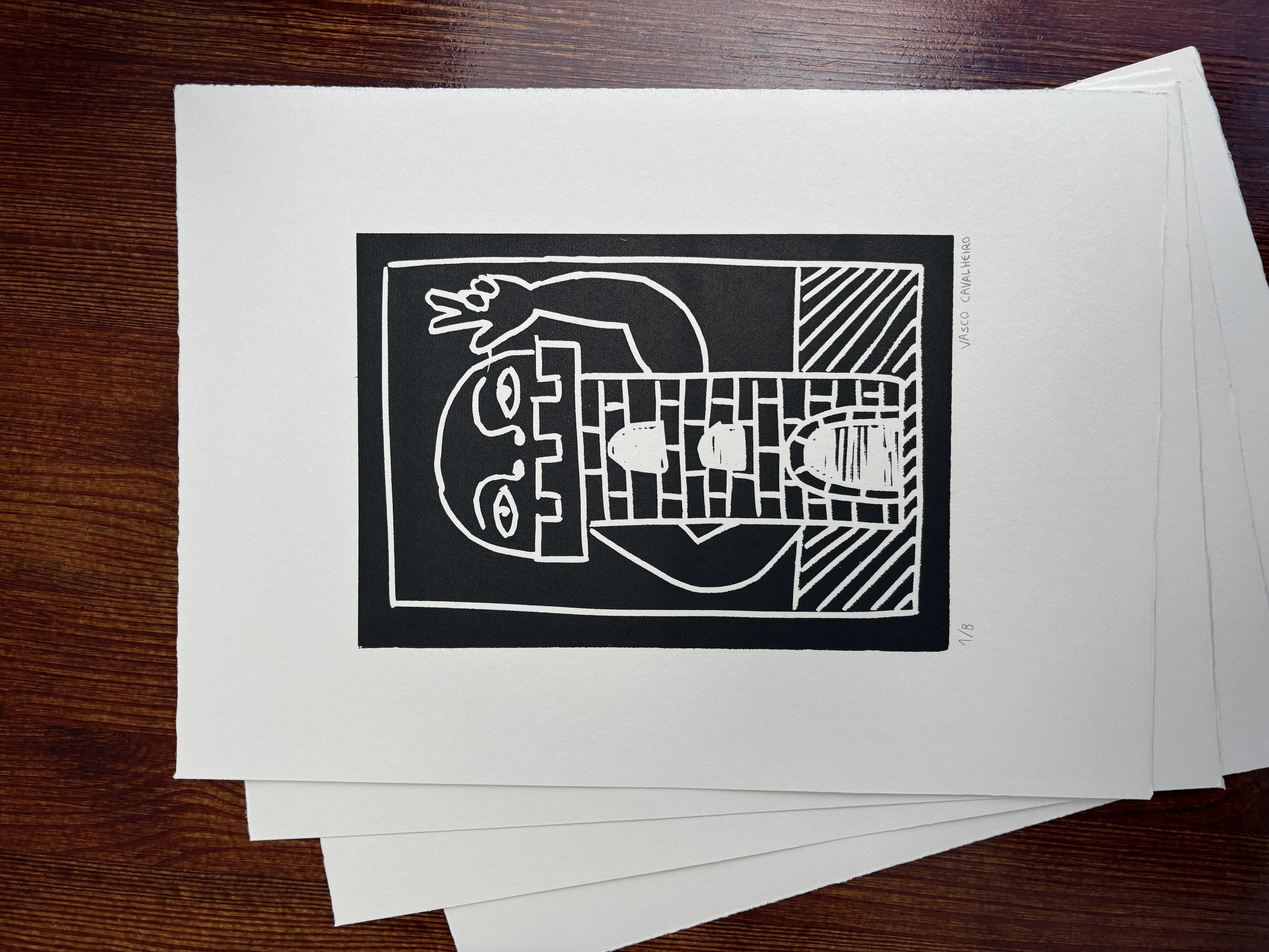 Tree Guy Lino Cut Print