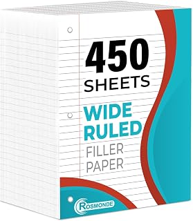 Wide Ruled Filler Paper (450 Sheets)