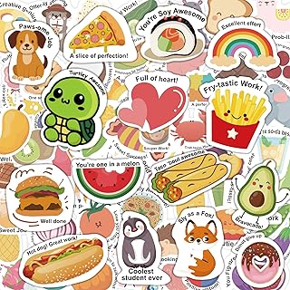 Cute Motivational Animal & Food Stickers