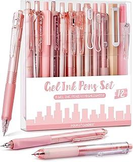 Pink Gel Ink Pens Set