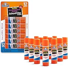 Elmer's Disappearing Purple School Glue Sticks (12 Pack)