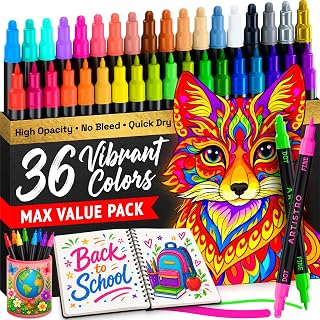 36 Vibrant Color Marker Set