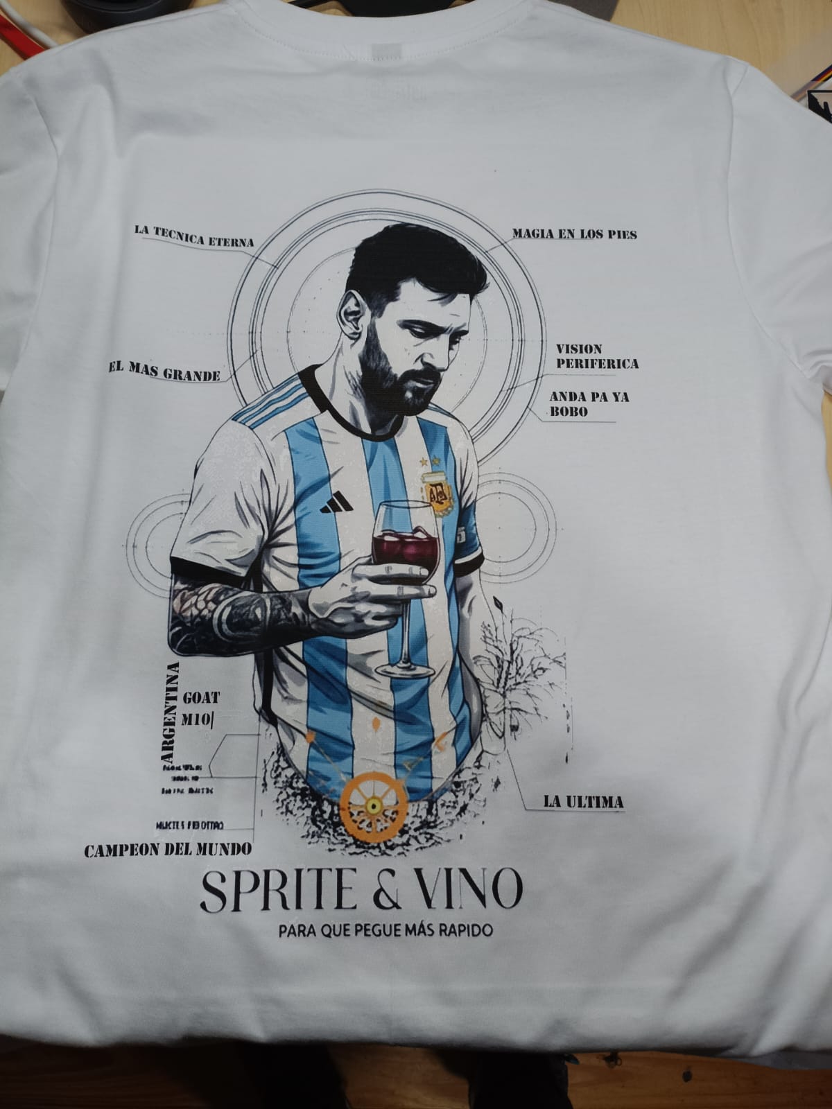 Remera Blanca leo 10