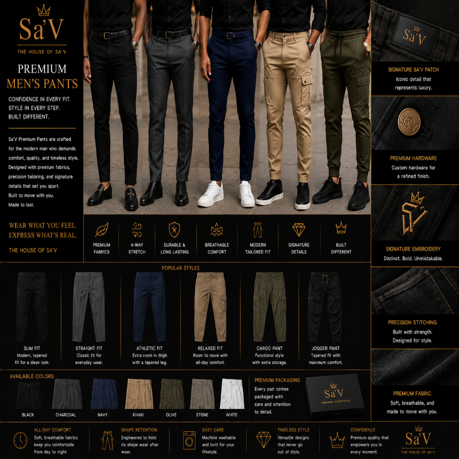 Sa'V Premium Men's Pants
