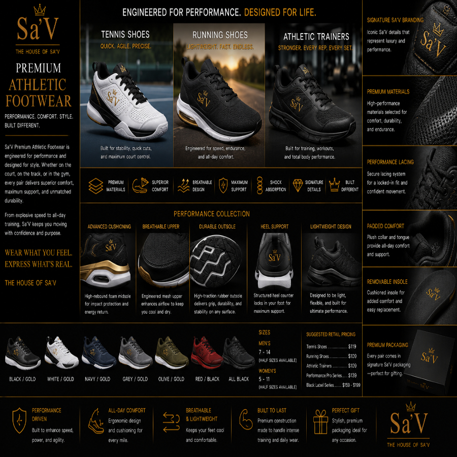 Sa'V Premium Athletic Footwear Collection