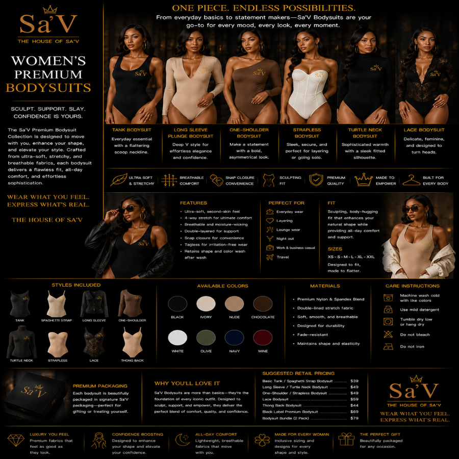 Sa'V Premium Bodysuit Collection