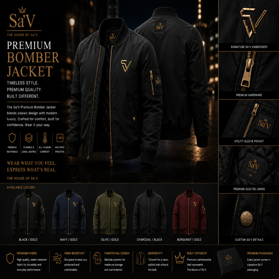 Sa'V Premium Bomber Jacket