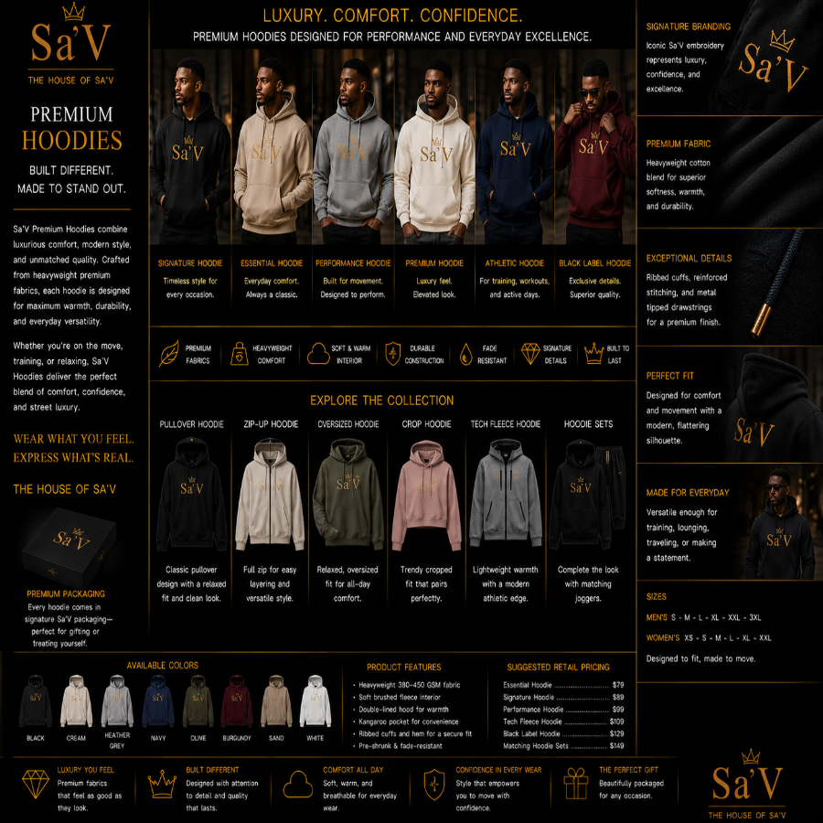 Sa'V Premium Hoodies