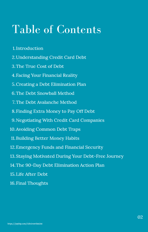 Eliminate Credit Card Debt