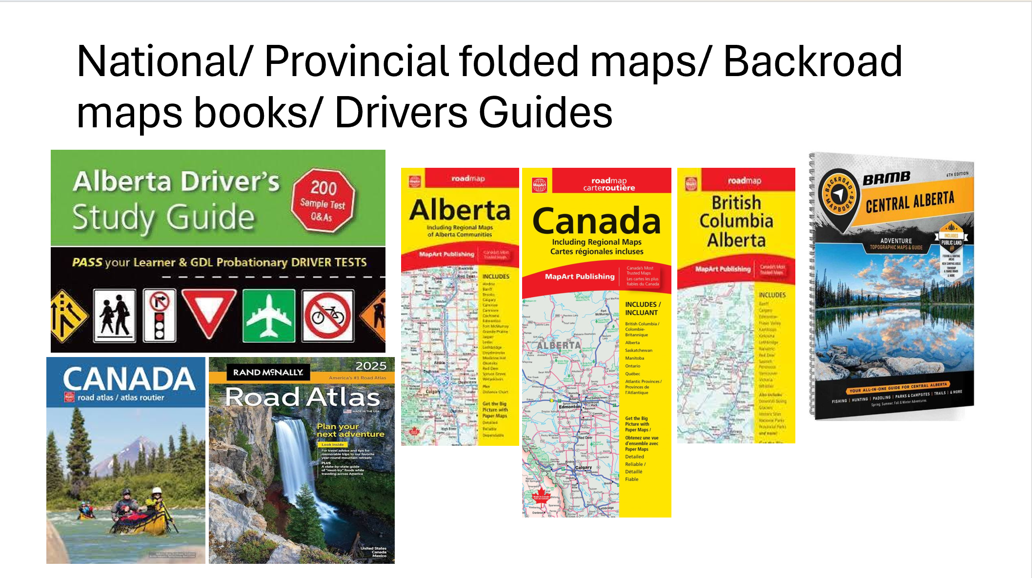 Canada Maps & Drivers Guide Pack