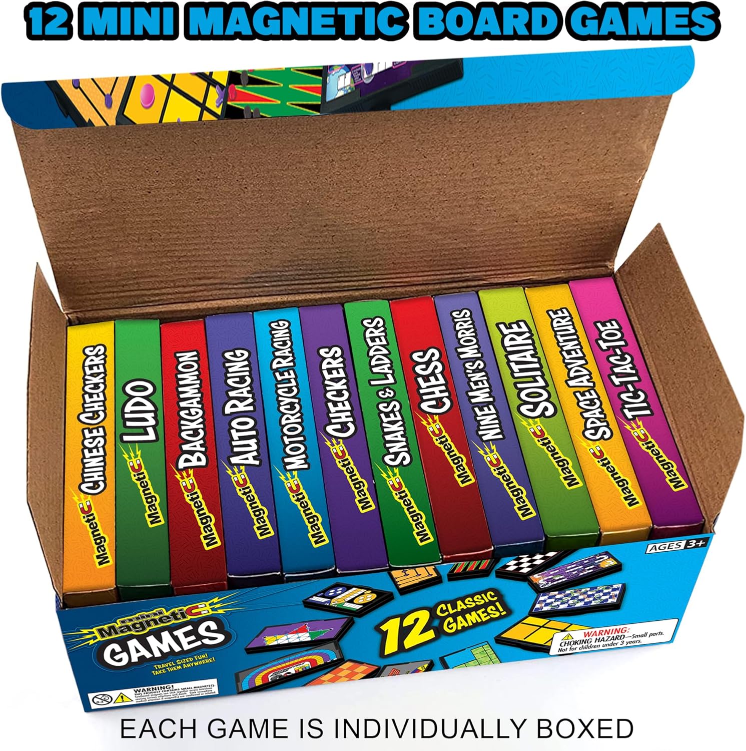 12 Mini Magnetic Board Games