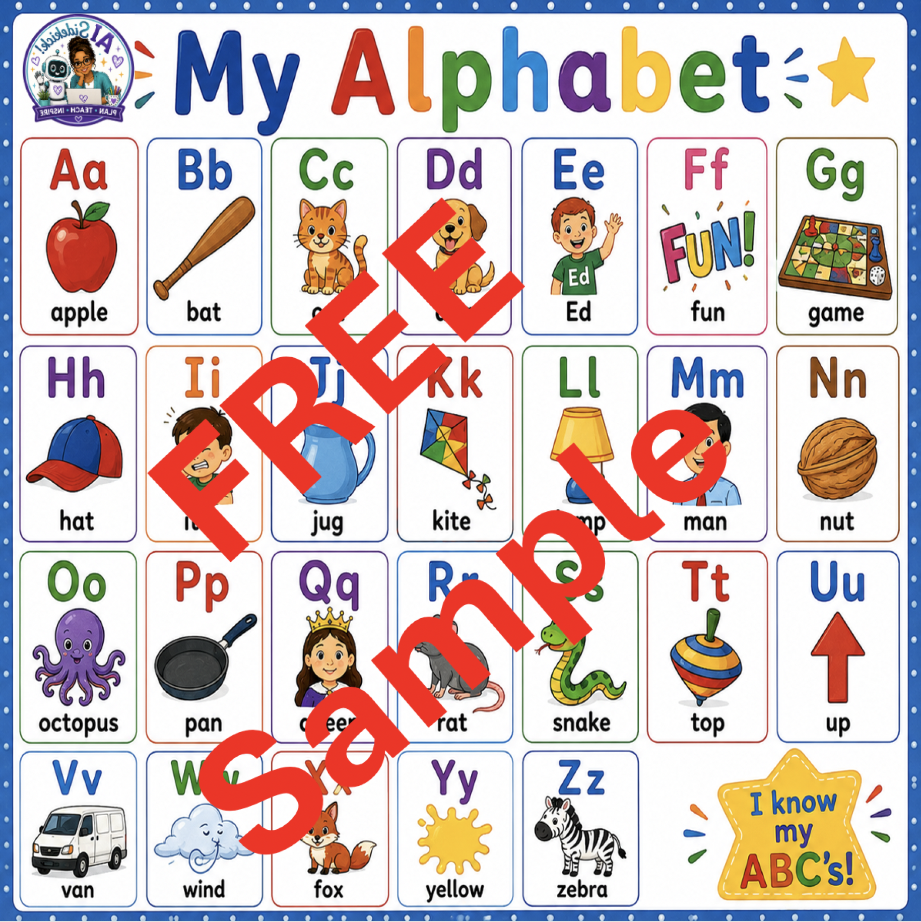 Alphabets A-Z