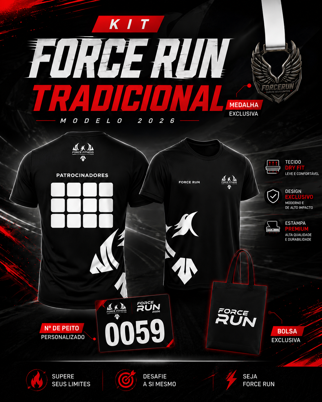 KIT FORCE RUN TRADICIONAL