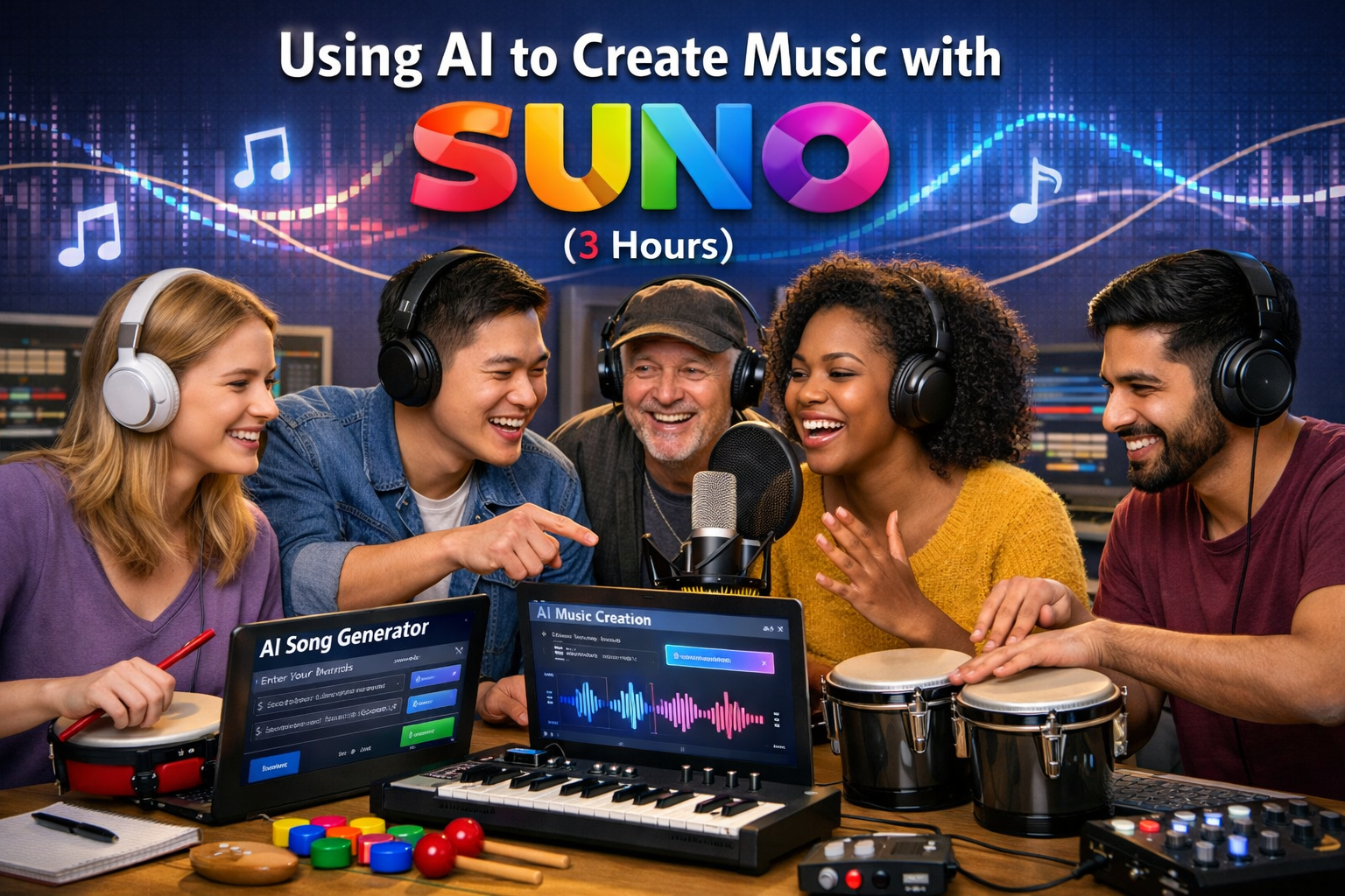 AI Music Creation Workshop with SUNO (3 hours) online