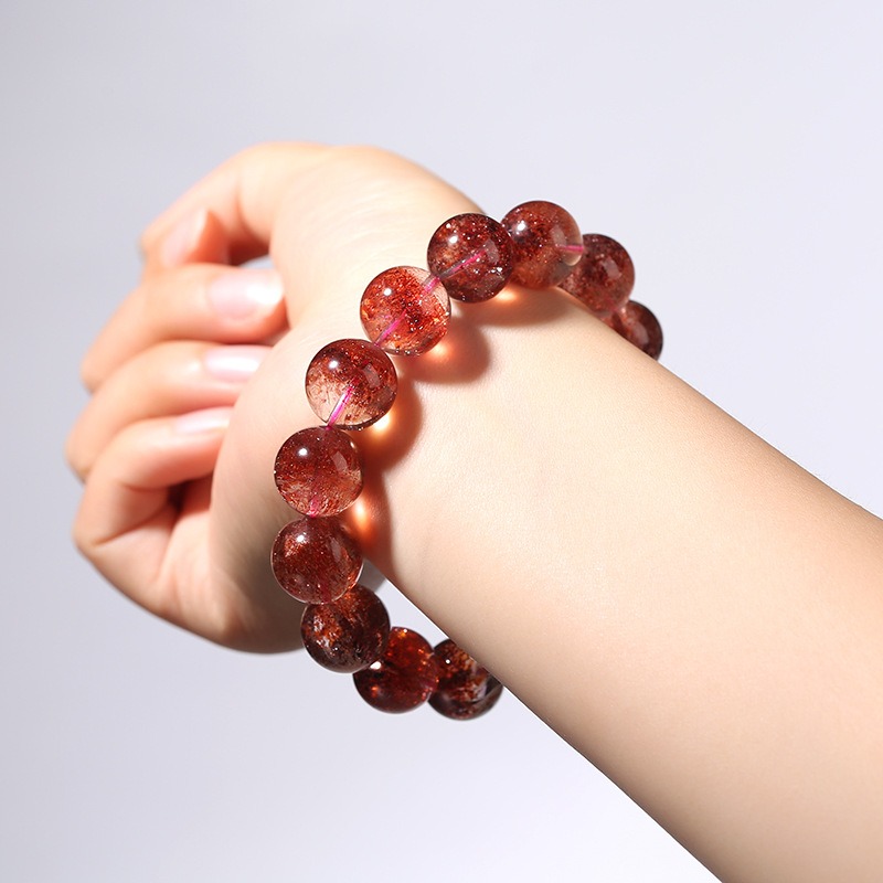Red Crystal Bead Bracelet