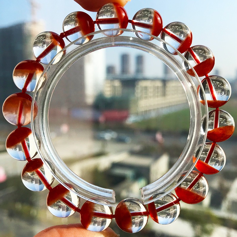 Red Agate Bead Bracelet